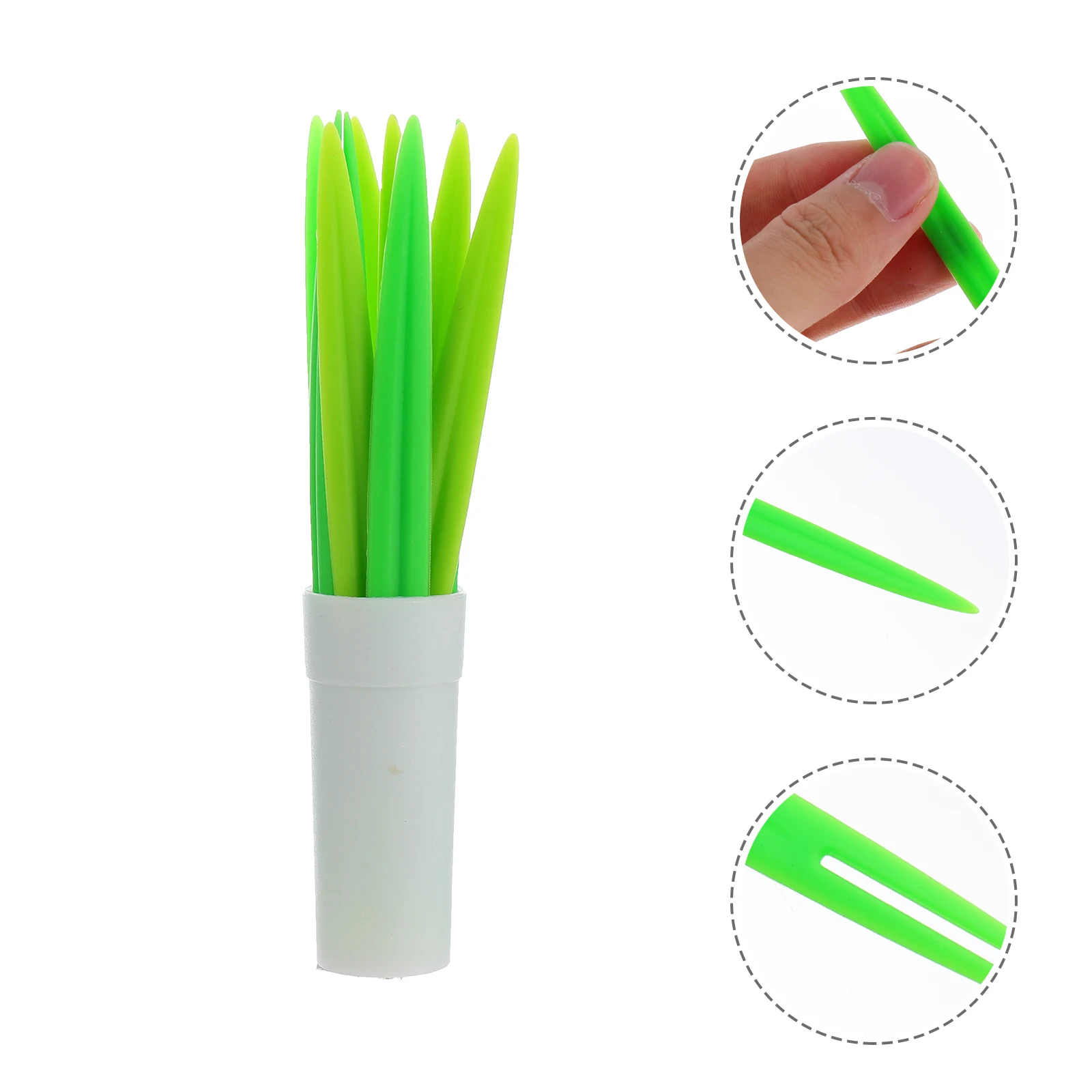 

20 pcs Fruit Fork Picks Portable BBQ Skewers Home Party Decoration Stylish Kitchen Utensils Leaf Creative Novel Cake