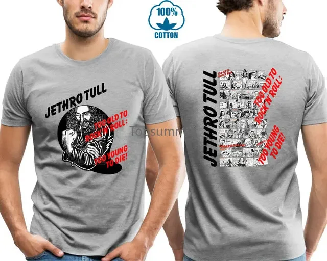 Popular Rock Band Jethro Tull Men Women Short Sleeve T Shirt Custom Punk Rap Hip Hop Streetwear Men Tops Plus Size Summer Tees