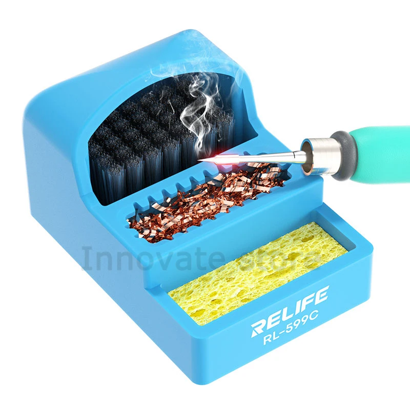 RELIFE RL-599C 3 en 1 Nettoyeur de Pointe à Souder pour Livres de Pointe de Fer à Souder 18/Boîte de Retrait Mini 360 ° Pointes ProHanovre Outil d'ImClassic