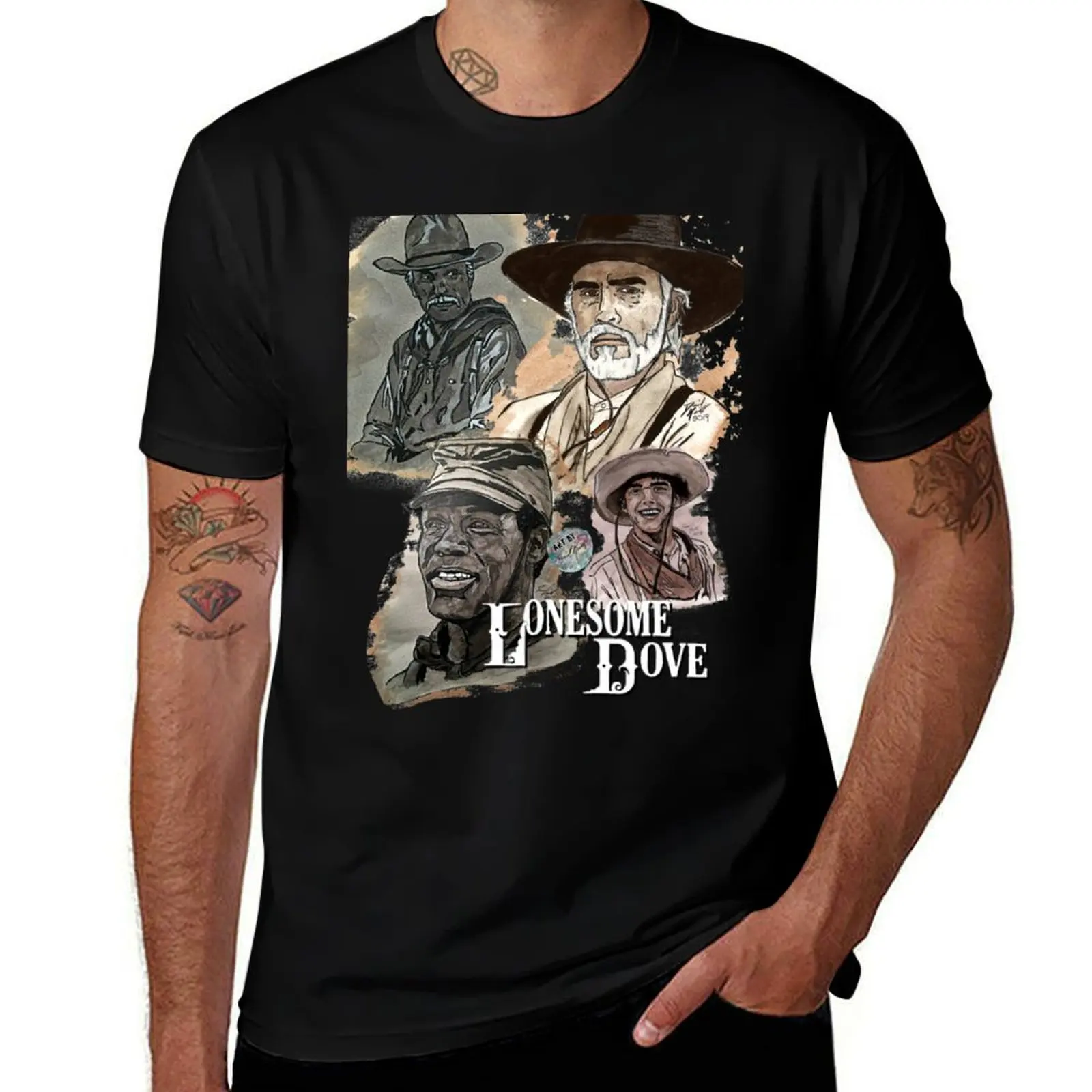 

Lonesome Dove Cast T-Shirt man t shirt luxury cotton tshirt 100%