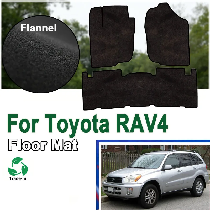

Flannel For Toyota RAV4 XA20 RAV 4 2001~2005 2002 2003 Car Floor Mats Rugs Panel Footpads Carpets Cape Cover Foot Pads Auto