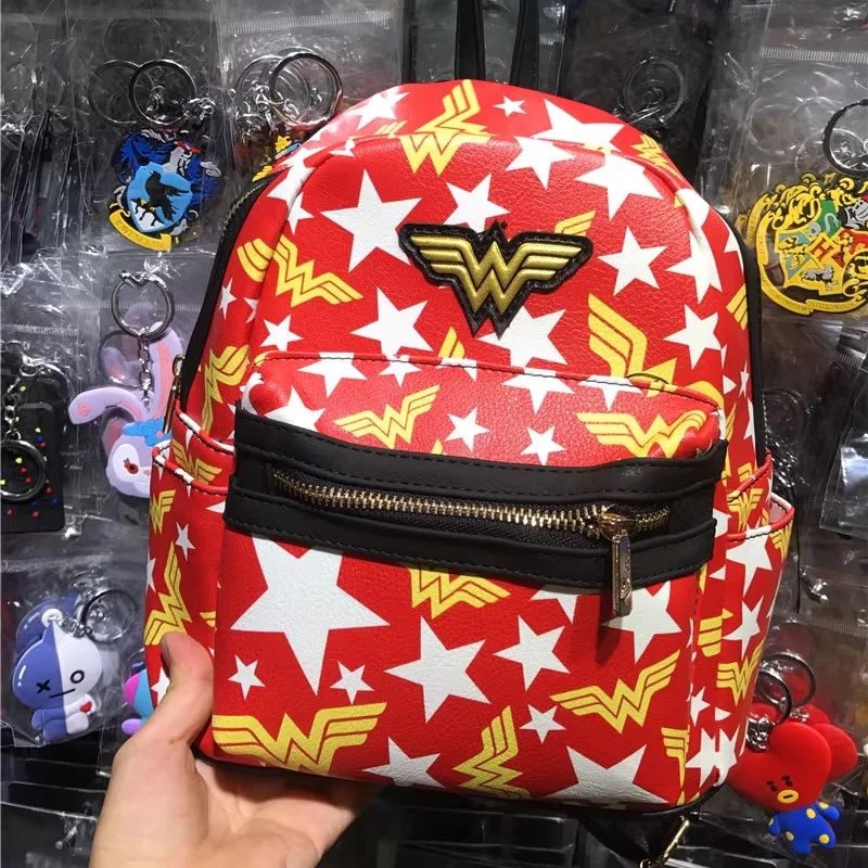 Ransel Disney The Avengers Infinity War Tas Wanita untuk Anak Perempuan Tas Sekolah Kulit PU Tas Sekolah Kartun Deadpool Kapten-Marvel