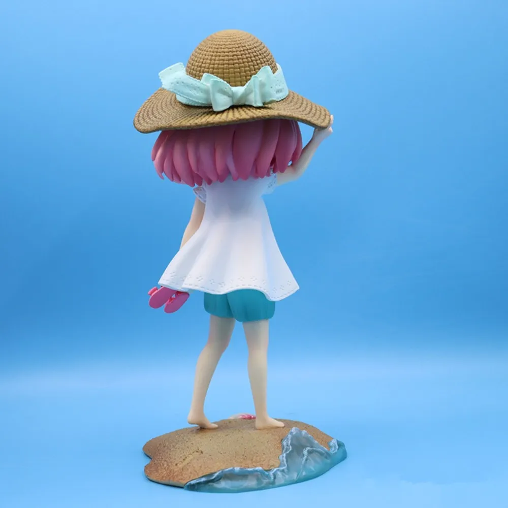 25cm anime anya forger figuras gk espião × família figuras de ação praia verão pvc coleção modelo ornamento brinquedos presentes aniversário