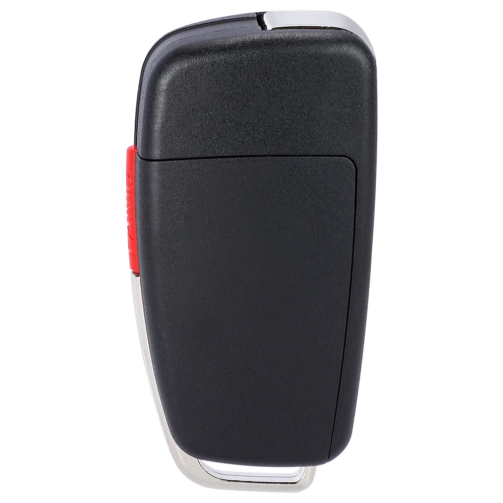 KEYECU 4 Buttons 315MHz ID48 Chip for Audi A3 TT 2007 2008 2009 2010 Flip Remote Key Fob 8P0 837 220E / 8P0 837 220G NBG009272T