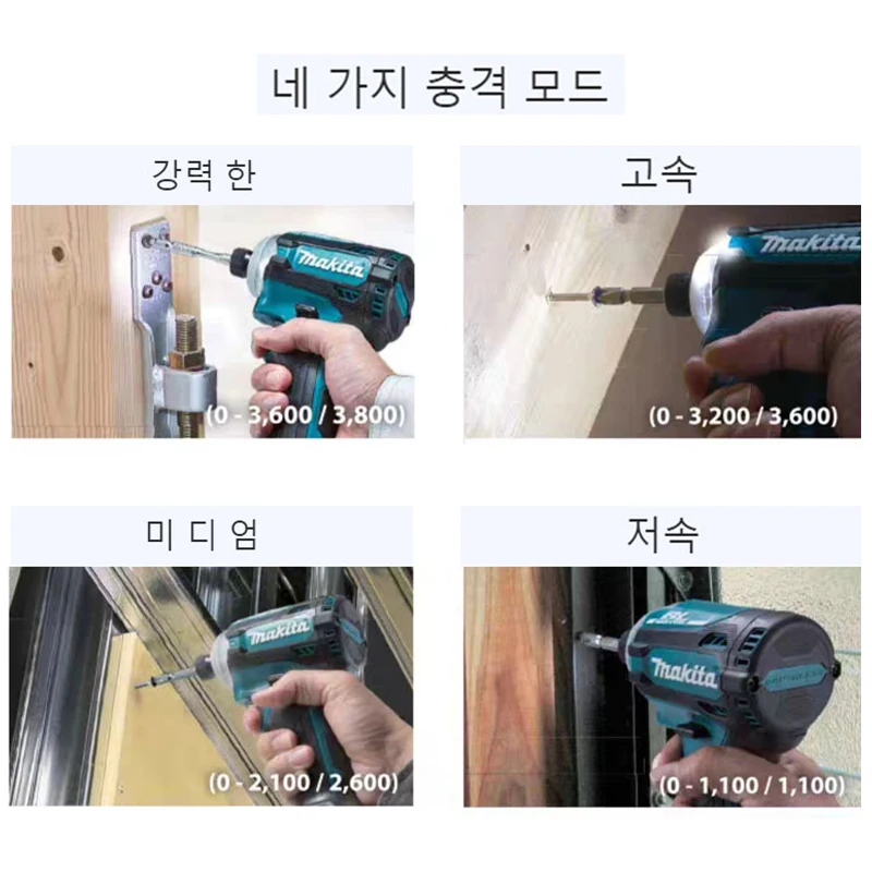 Makita-taladro de impacto DTD172, destornillador eléctrico sin escobillas, herramientas eléctricas para batería Makita de 18V, 180nm, 18V