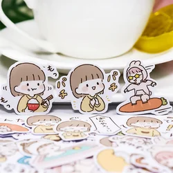 Sticker 40 adet sevimli kız ve erkek çift çıkartmalar renkli çıkartma DIY kaykay dizüstü telefon bagaj gitar serin su geçirmez