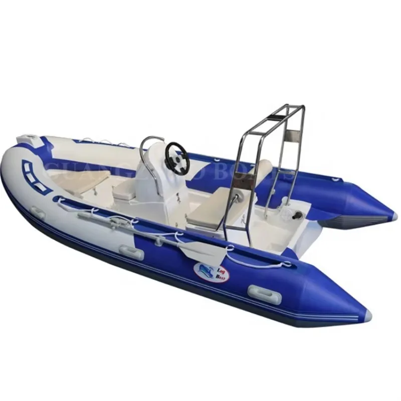 14ft 4.3m Small Inflatable Fishing Boat with Motor for Sale Rib 430
