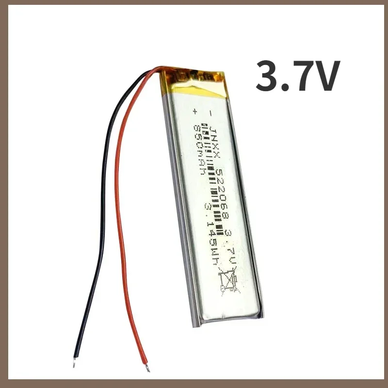 New 522068 Lithium Polymer Battery Rechargeable Li-polymer Batteries 850mAh for Electronic Products Small Fan Digital LED L