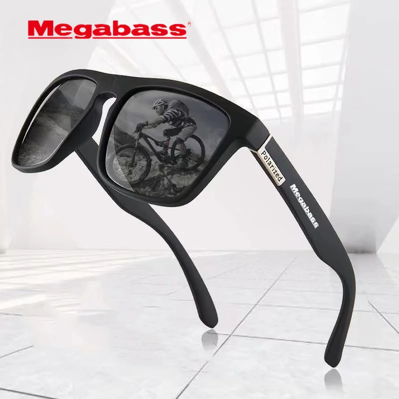 Megabass-gafas de sol polarizadas para hombre y mujer, lentes deportivas para pescar, acampar, senderismo, conducir