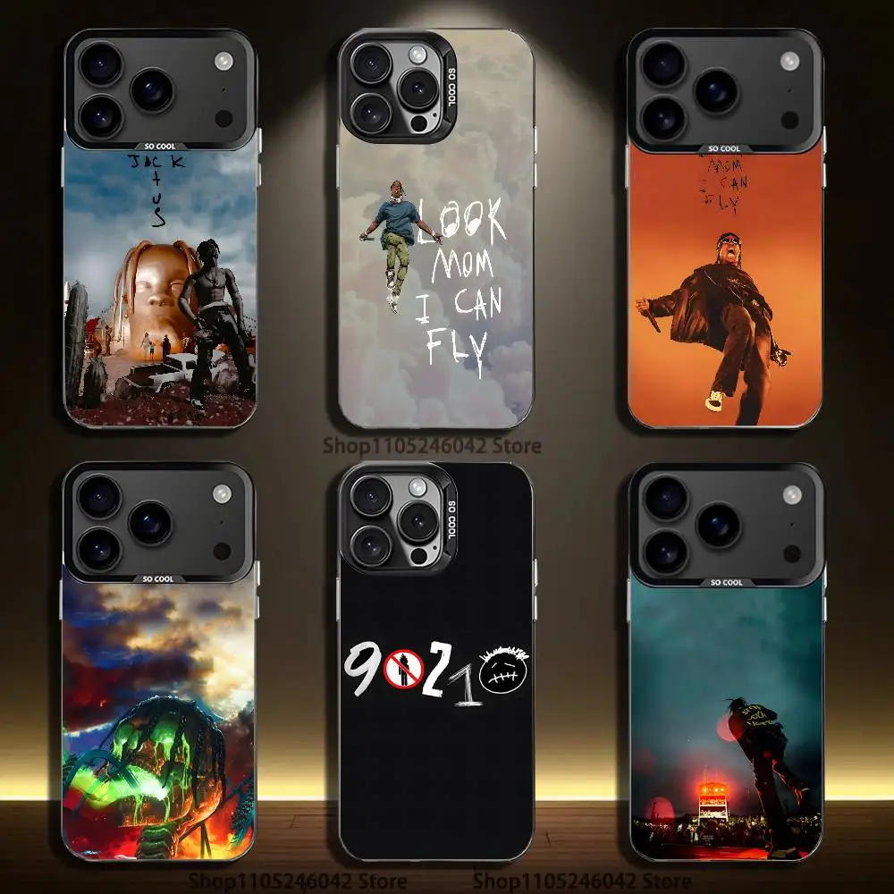 

C-Cactus J-Jack Travis Scott Black Matte Shockproof CoverPhone Case For iPhone 17,16,15,14,13,12,11,Pro,Max,Plus