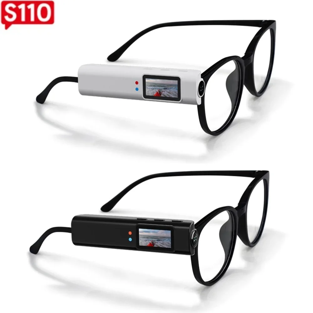 

2.7K HD Glasses Camera WiFi Video Shooting Micro-camera 0.96inch IPS Screen Eyeglasses Camera 250mAh Battery for Driving Hiking