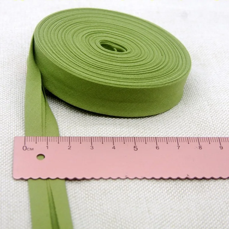 15 mm (5/8 Zoll) Breite, Rückseite, gebügelt, einzeln gefaltetes Baumwoll-Schrägband für Kleidungsstücke, Kissen, Tisch, Steppdecke, Basteln, DIY-Zubehör – Detail 6
