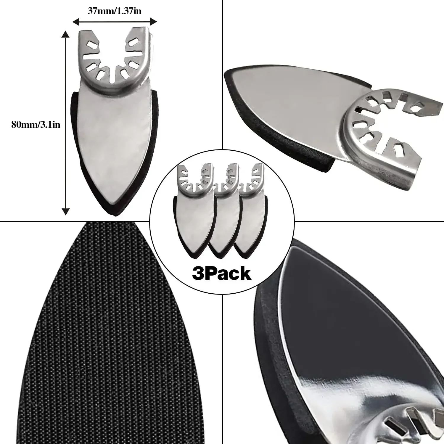 156Pcs Oscillating Multi Tool Accessories Sanding Polishing Kit Suitable for Dewalt Makita Milwaukee Ryobi Craftsman Rockwell
