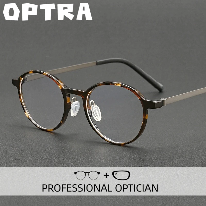 

OPTRA Reading Glasses High-Quality Optical Lenses Men High Quality Anti Blue Ray Eyeglasses Custom Prescription Optical Eyewear