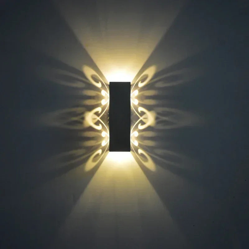 Aluminum 2W Led Light Fixture Up And Down Led Wall Lamp Batteryfly Modern Fashion Wall Light Indoor Decoration AC85-265V