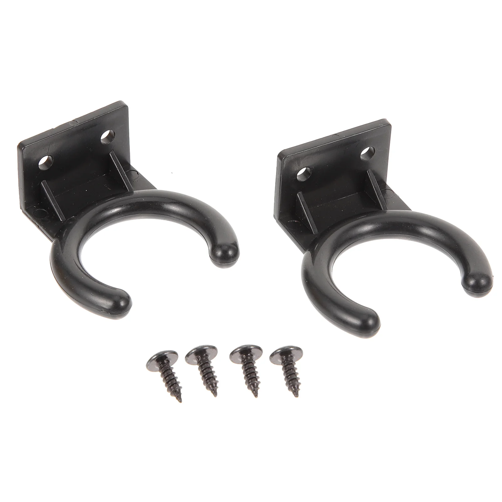 4pcs Microphone Hanger Hook Wall Mount Plastic Wireless Stand Cable Holder for Home KTV Conference Room Storage Rack