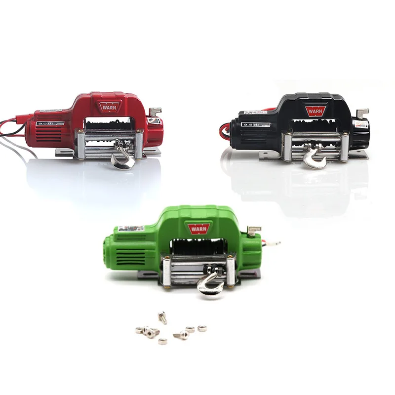 

RC Automotive Winch, Remote Control Model Metal Automatic Winch for TRX4 D90 D110 Axial Scx10 Track Car