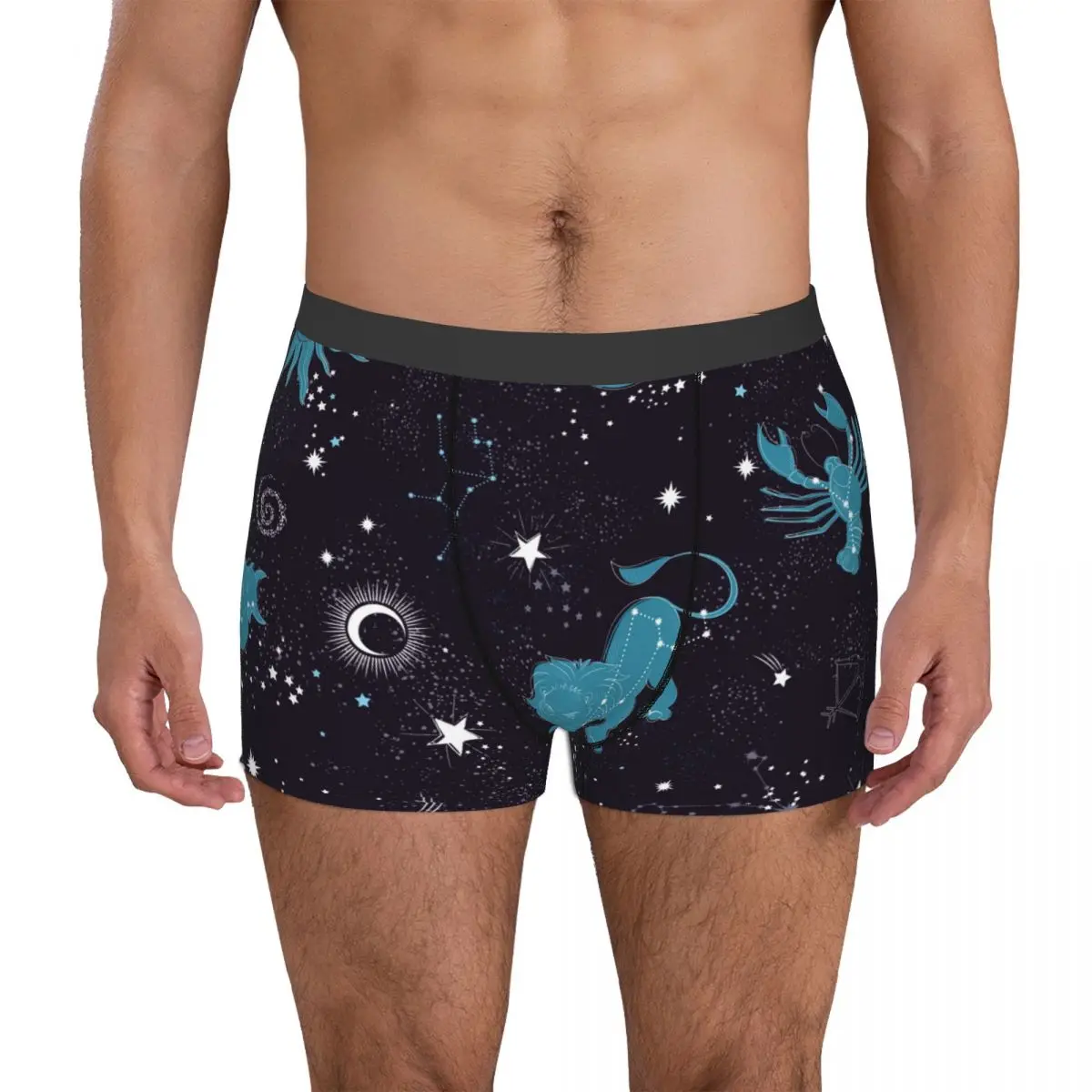 Boxer Männer Unterhosen Raum Galaxie Konstellation Männer Höschen Shorts atmungsaktive Herren Unterwäsche Slips sexy Boxer