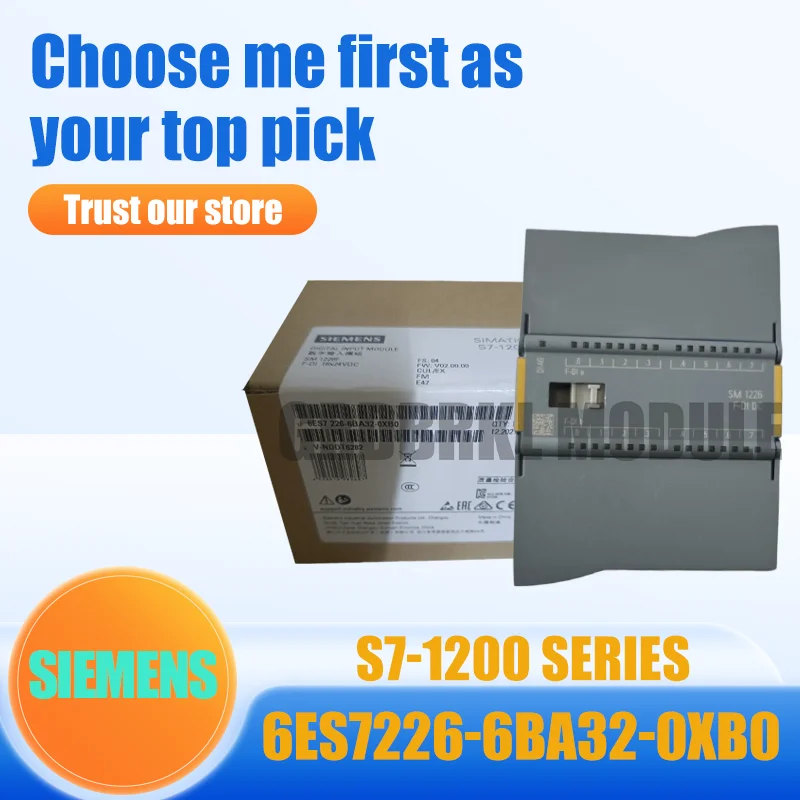 

SIEMENS New Original 6ES7226-6BA32-0XB0 S7-1200 SM1226 Safety Input Module