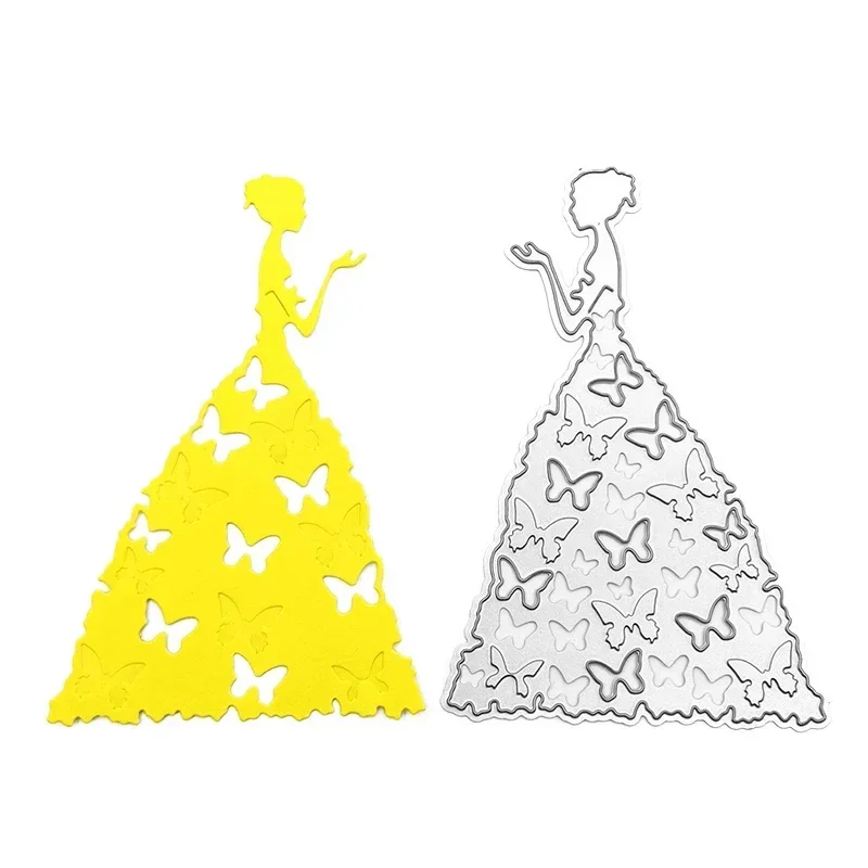 Girl Princess Metal Cutting Dies Scrapbooking Bride Die Cut For Card Making DIY Embossing Cuts New Craft Die Wedding Decoration