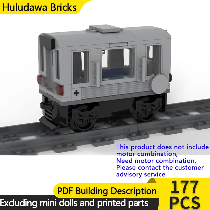 

Популярный конструктор MOC по мотивам фильма: Модульная модель транспортного средства из фильма (Метро), развивающая технологию конструирования, детские праздничные подарки, игрушки для сборки