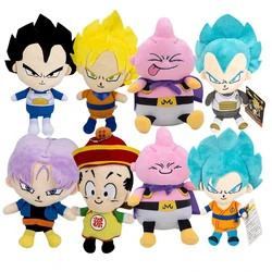 Jouets en peluche Dragon Ball pour enfants, figurine d'anime japonais, poupées Kawaii, Goku, Vegeta, Buu, troncs Gohan, cadeaux d'anniversaire, décor de Noël, 20cm