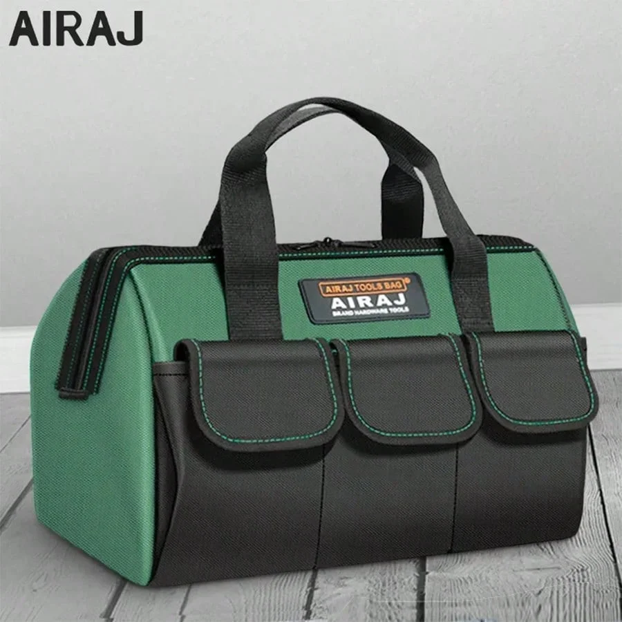 AIRAJ 13 Inch Tool Kit Strong Multifunctional 1680D Oxford Cloth Waterproof Electrician Bag, Multi Pocket Tool Bag