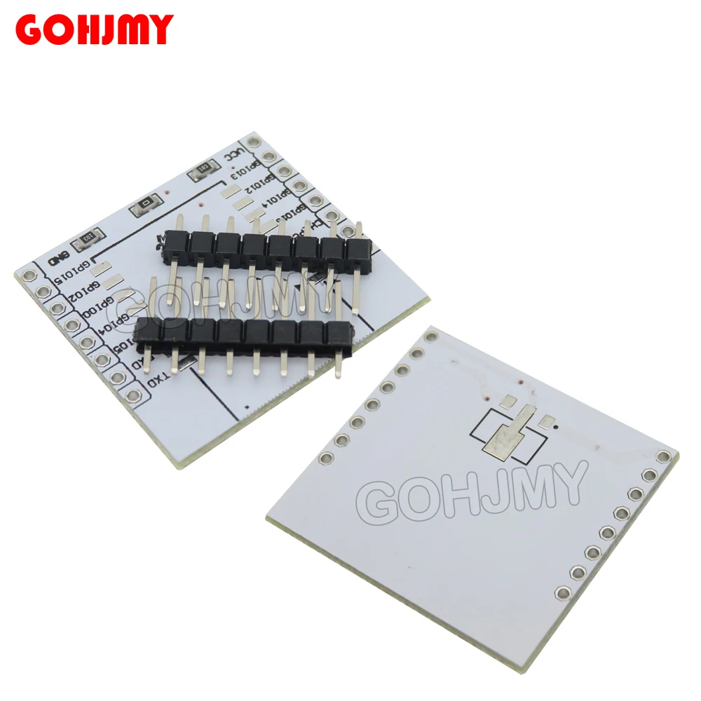 10 шт. ESP8266 последовательный модуль Wi-Fi, адаптерная пластина, применяется к ESP-07 ESP-08 ESP-12 ESP-12F ESP-12E, белая плата для Arduino igmopnrq