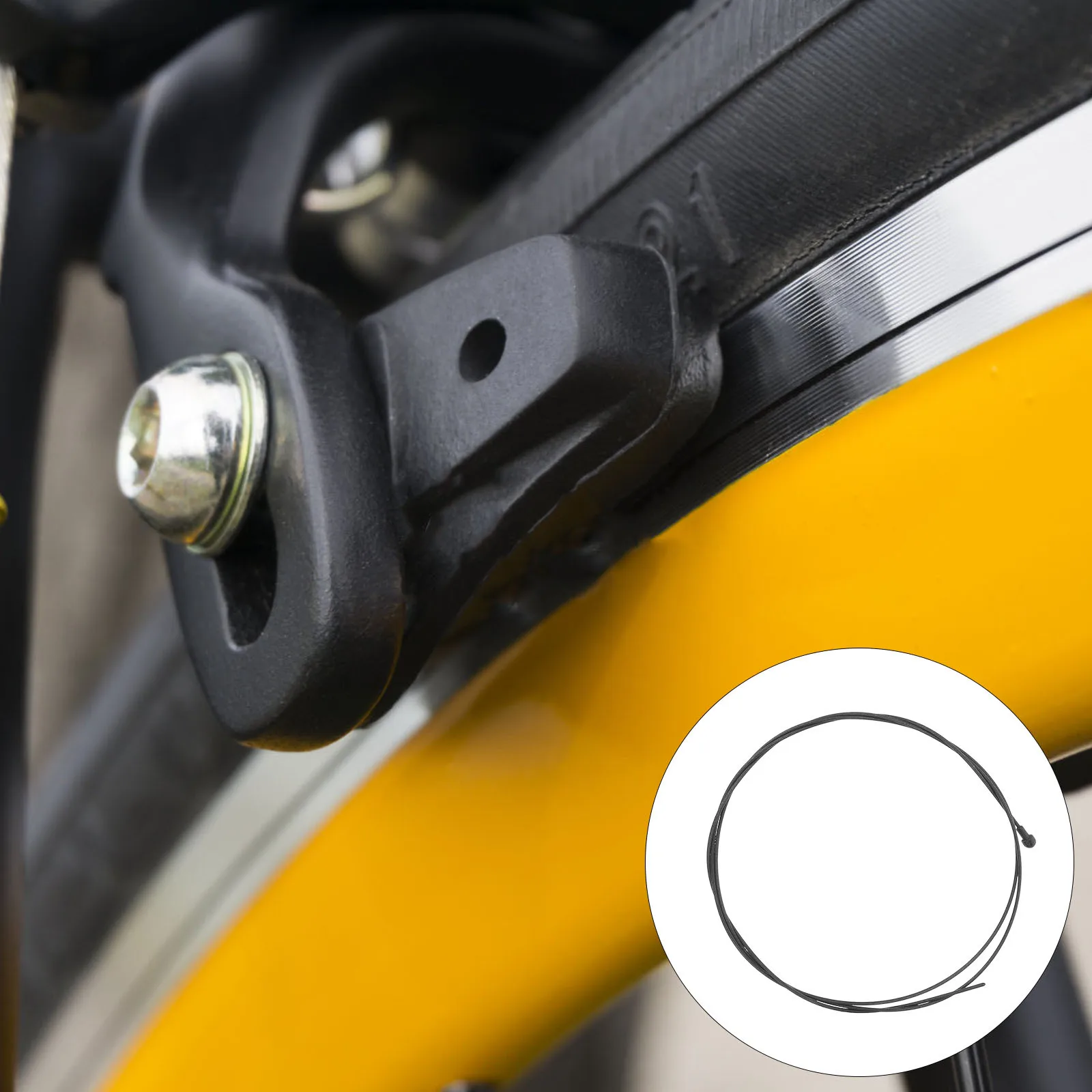 

Bicycle Front Brake Cable Core Rubber Alloy Lightweight Smooth Wear-Resistant Bike Brake Wire Reliable Safety for Cycling