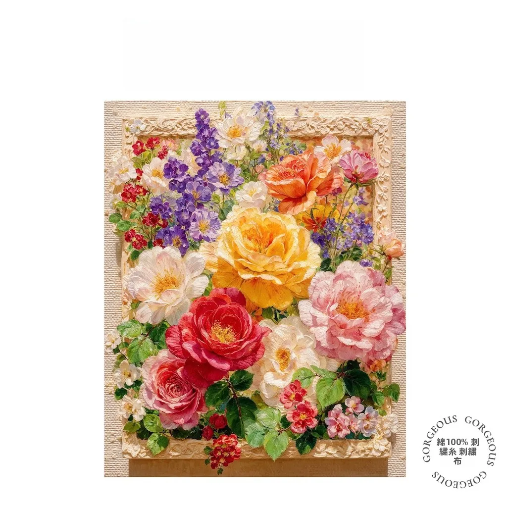 

Original Precision Printed Cross Stitch Kit Premium Floral DMC25 High CT Cotton Fabric Country Sle Home Textile Art