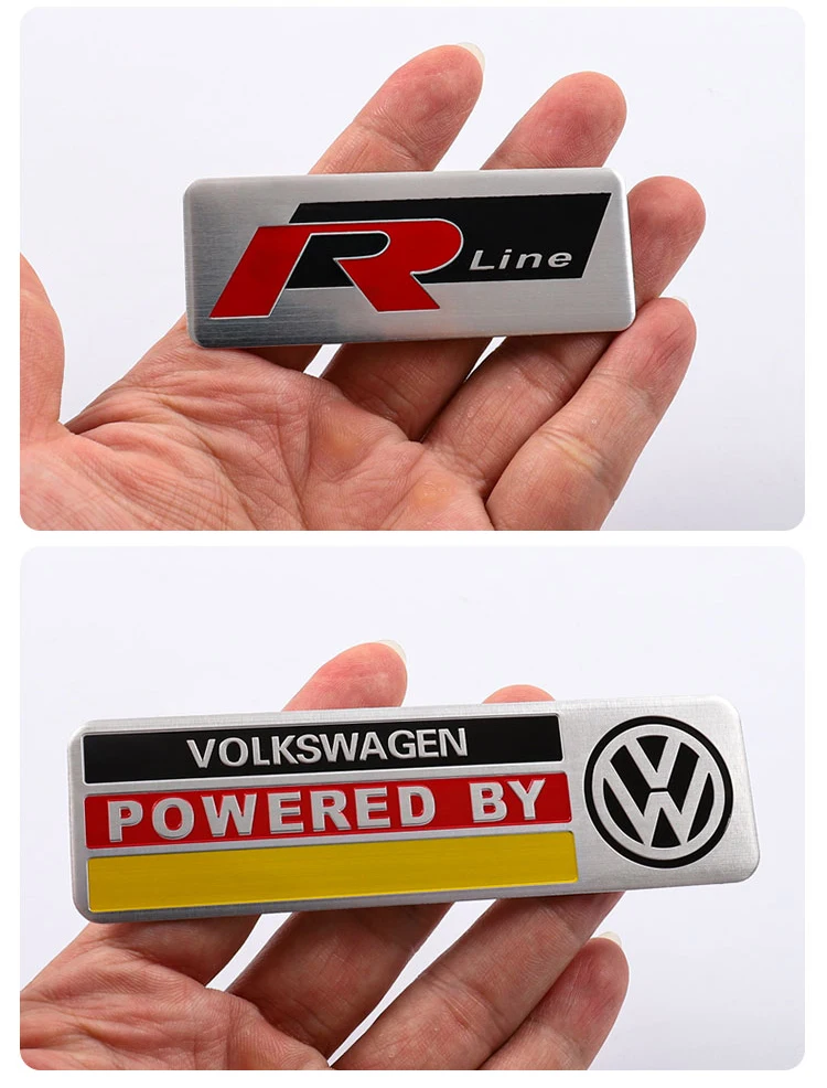 Car Body Tail Trunk Auto Emblem Sticker Accessories For Volkswagen VW GTI Rline R Polo Golf MK8 Touareg Passat Magotan Tiguan CC