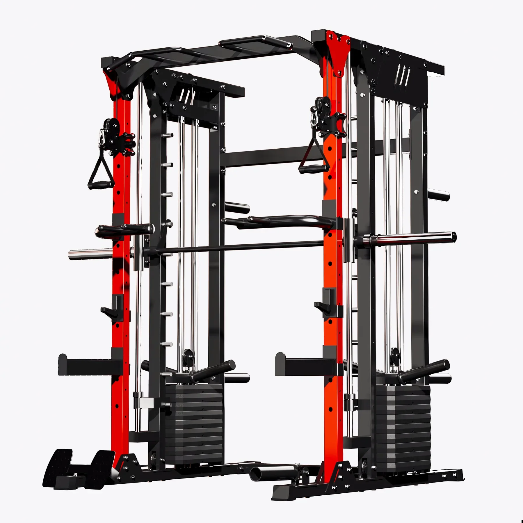 Multifunction Strength Training Smith Machine Multi Functional Commercial Power And Squat Rack Cage Home Gym Smith Machine