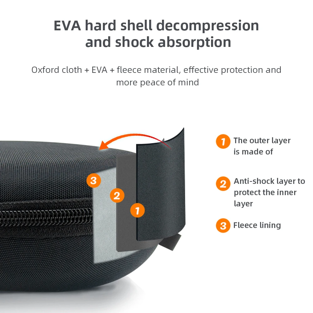 Tas penyimpanan membawa keras dengan tali tangan tas penyimpanan Headphone aksesoris Anti gores tahan debu untuk SONY WH-CH720N/WH-CH520