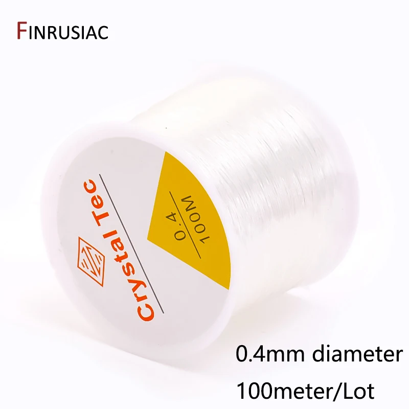 0,4–1,0 mm elastische Schnur, transparente Kristall-elastische Linie für die Schmuckherstellung, DIY-Armband, Halskette, Perlenzubehör – Detail 17