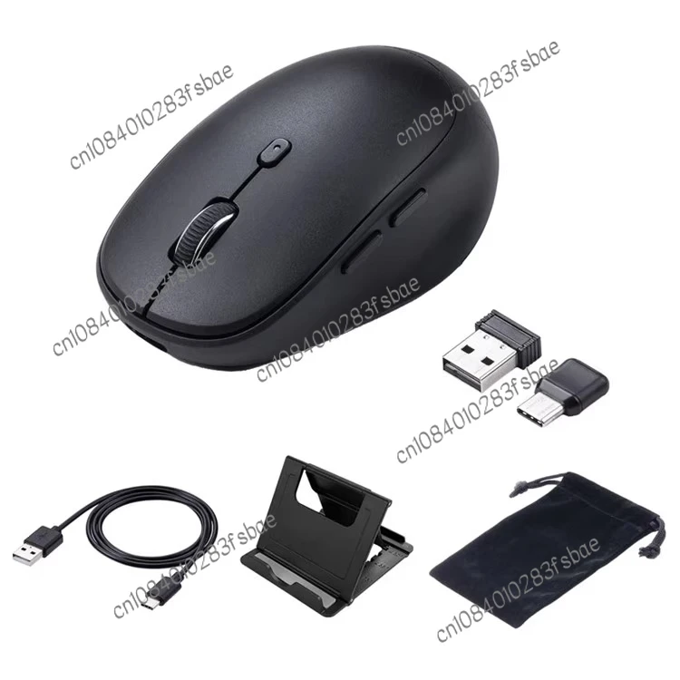 Wireless Mouse Tri-mode Bluetooth+TypeC+USB Charging Mute Suitable  for Ipad Tablet Apple Wireless Mouse