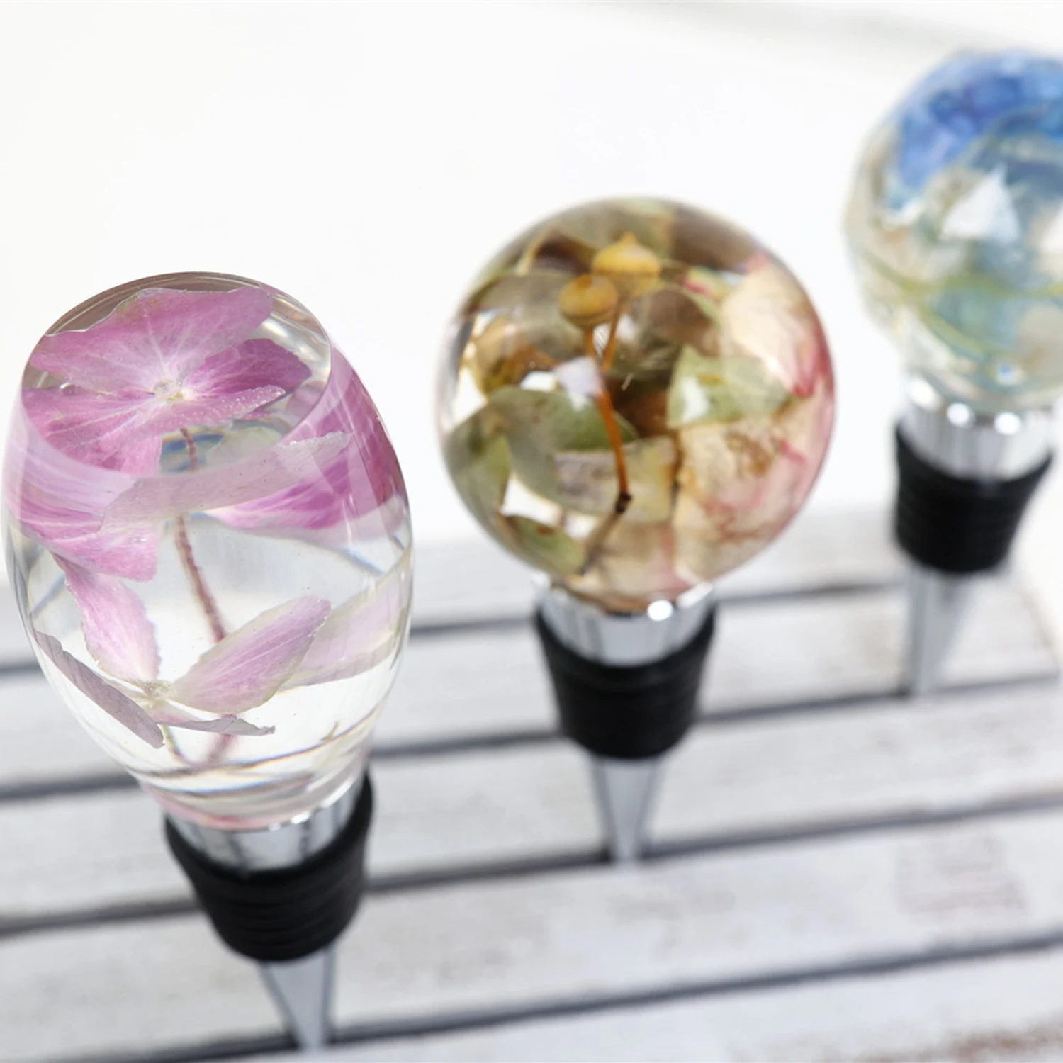 New Red Wine Bottle Stopper Crystal Epoxy Silicone Resin Mold For Resin DIY Bottle Stopper Making