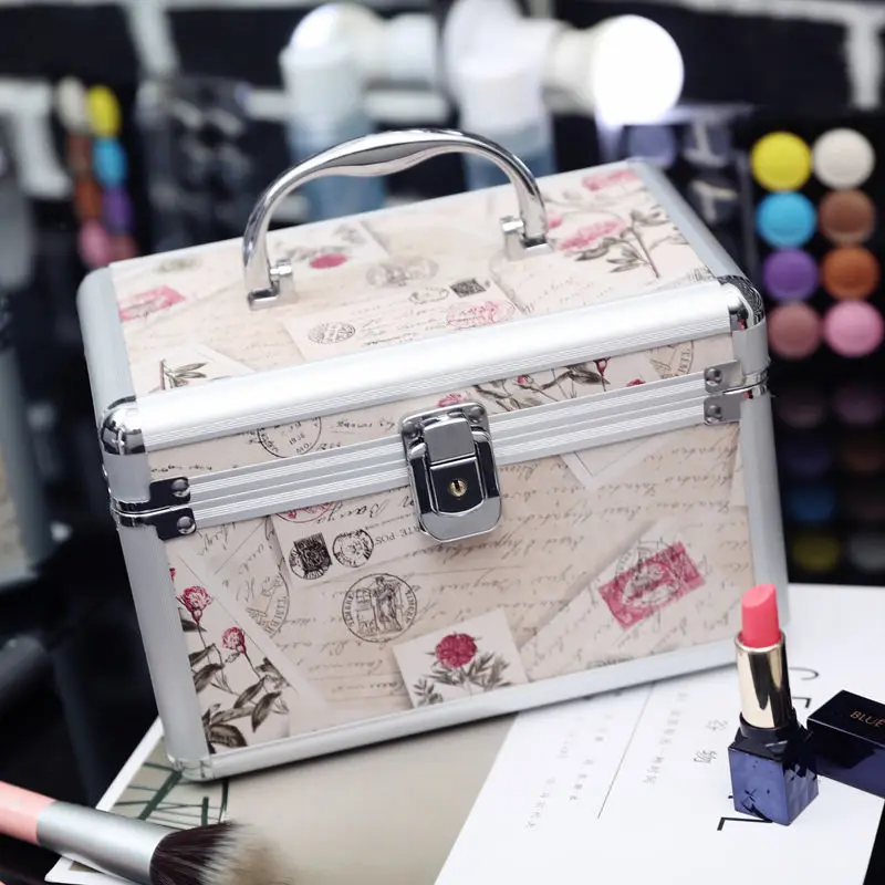 2023 New Brand Makeup Box Artist Professional Beauty Cosmetic Cases Make Up Bag Tattoo Nail Multilayer Toolbox Storage Organizer