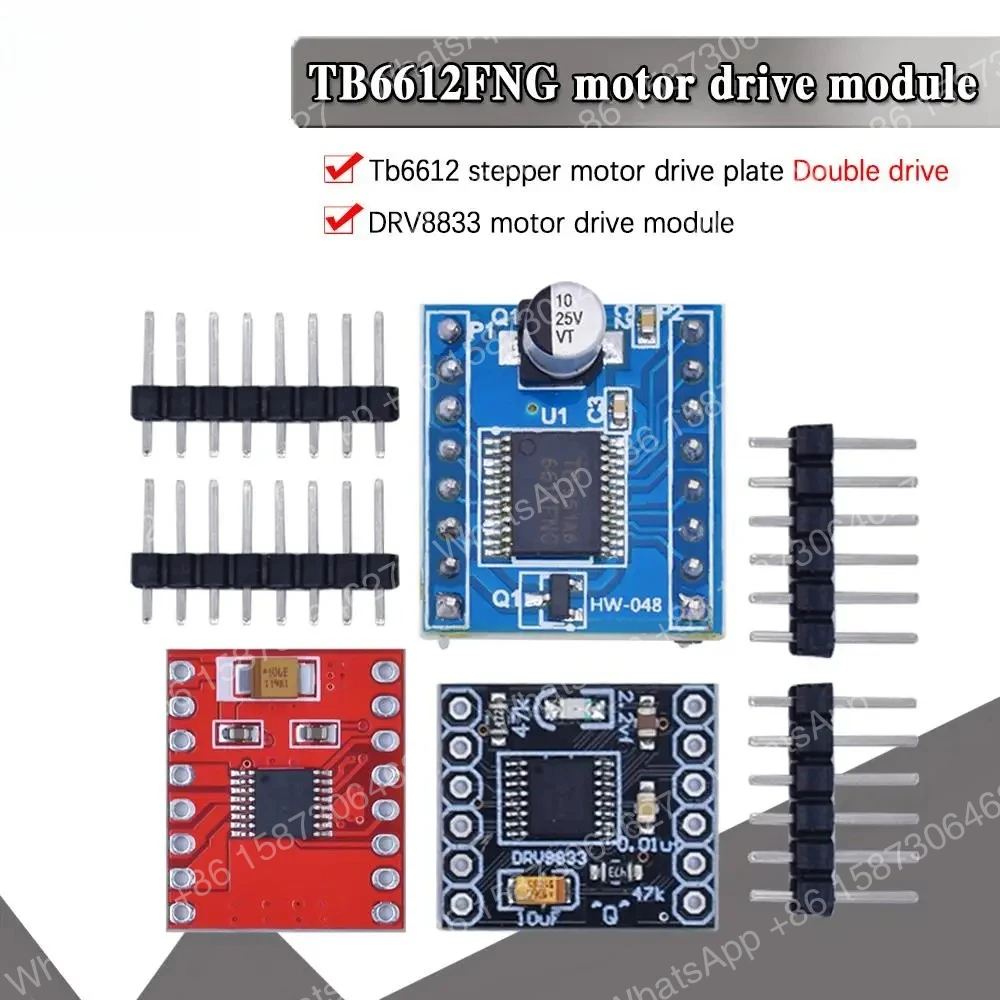 50-個-wavgat-tb6612-drv8833-デュアル-モーター-ドライバー-1a-tb6612fng-arduino-マイクロコントローラー用-l298n-よりも優れたもの
