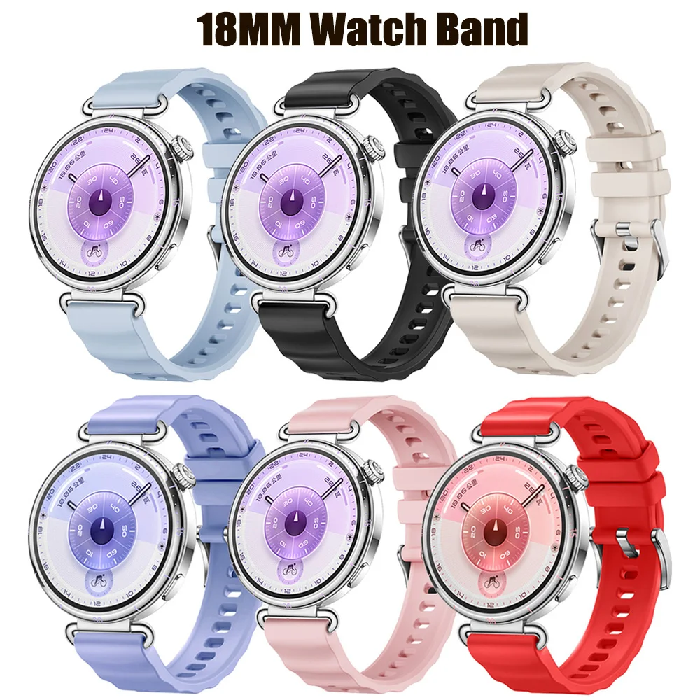 Bracelet en Silicone d'origine 18mm 22mm pour Huawei montre GT6 Pro GT 6 46/41mm bracelet de montre intelligente pour Huawei montre 5/GT5 Pro 46/42mm ceinture