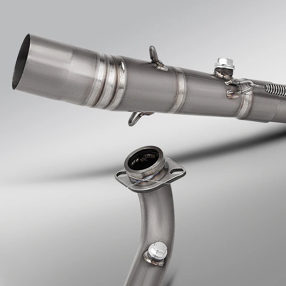 For ZONTES 368 368G motorcycle full exhaust system titanium carbon fiber muffler with DB killer escape kit 4