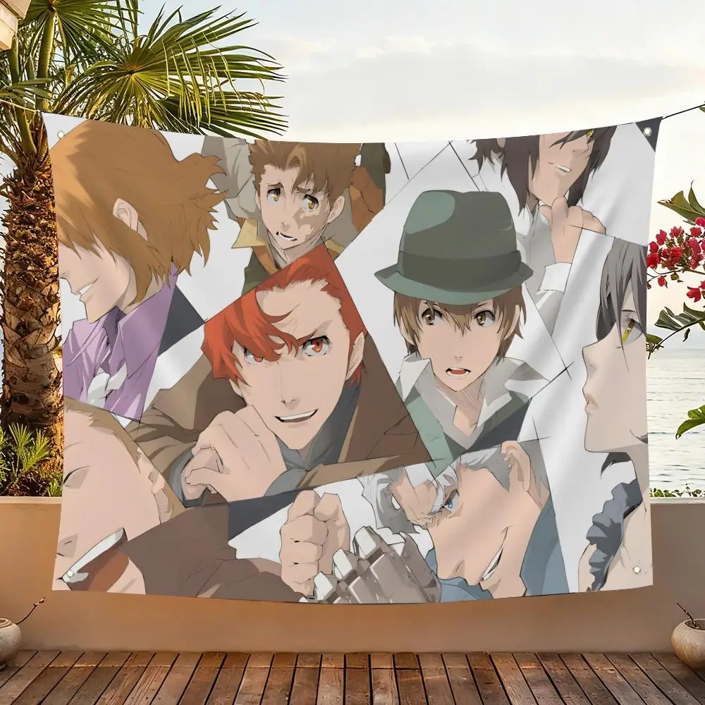 Banderas decorativas para el hogar, el jardín y el patio, bandera para colgar en la pared para interiores y exteriores, B-Baccano!S