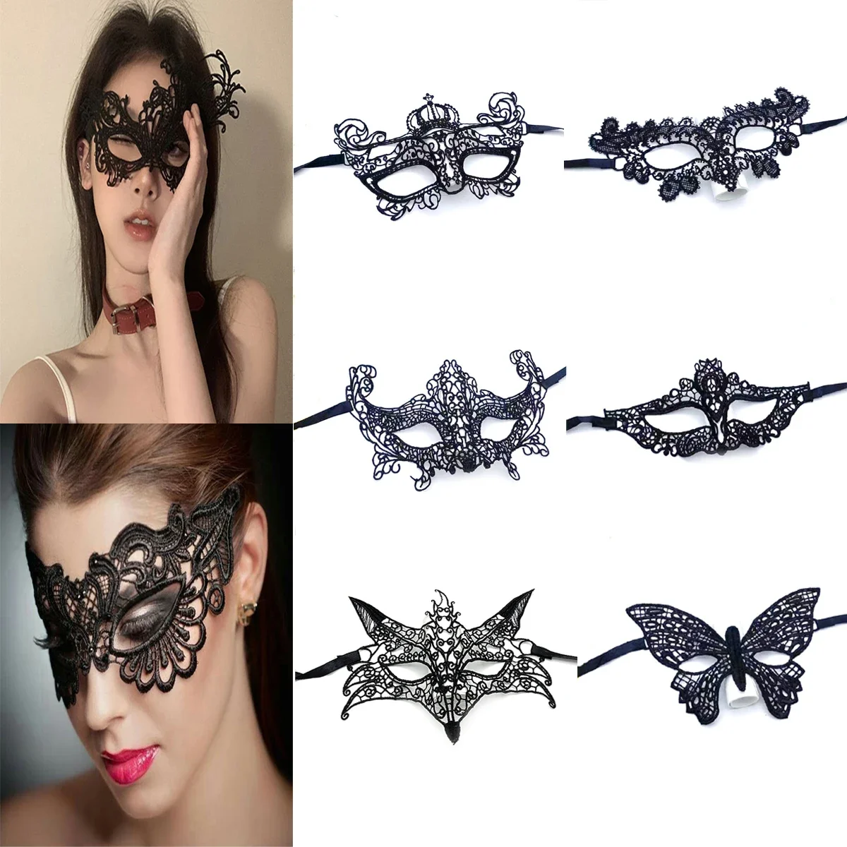 Sexy Lace Mask Wome…