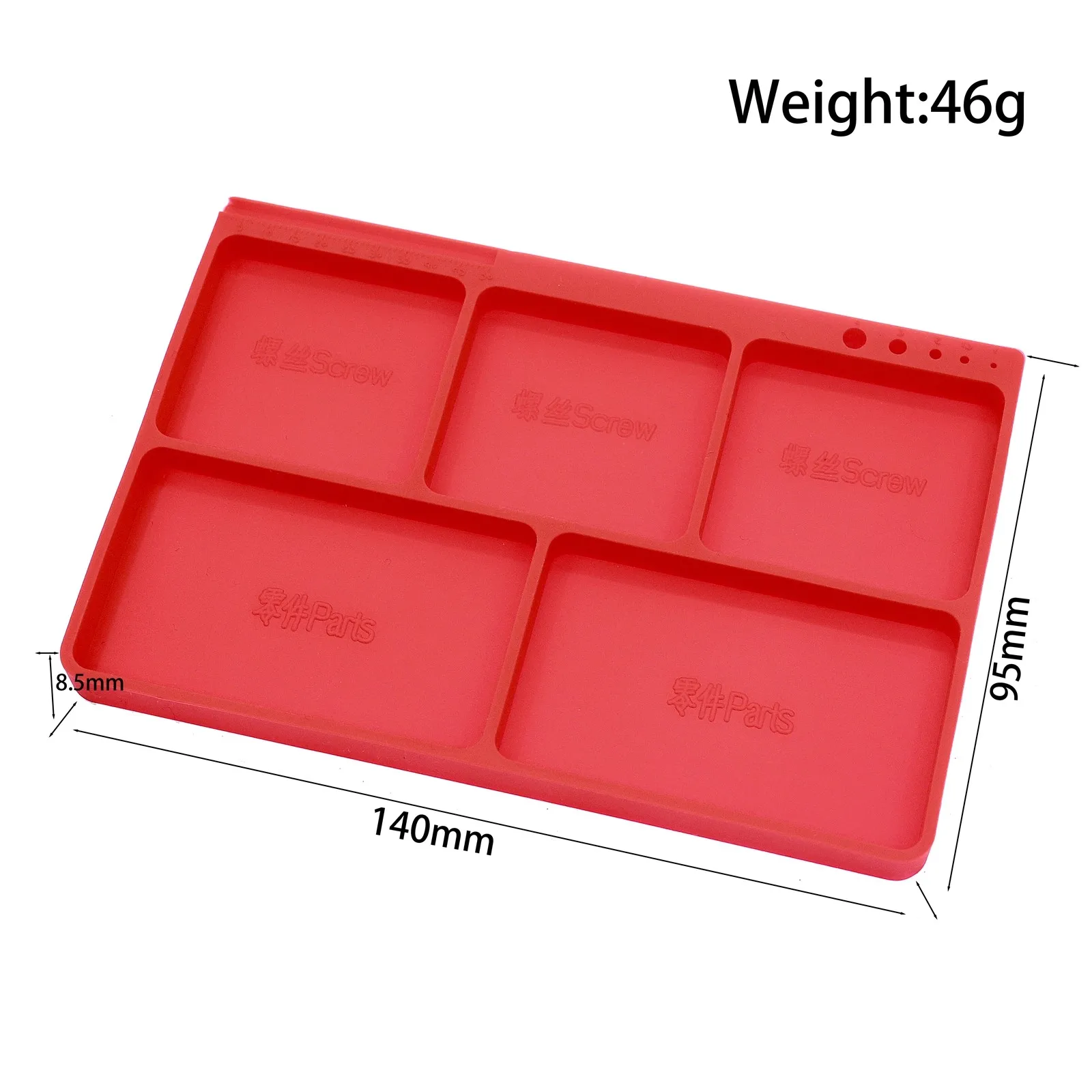 RC Model Car Silicone Parts Tray Screw Tray Non-slip Organizer for Screws and Small Accessories