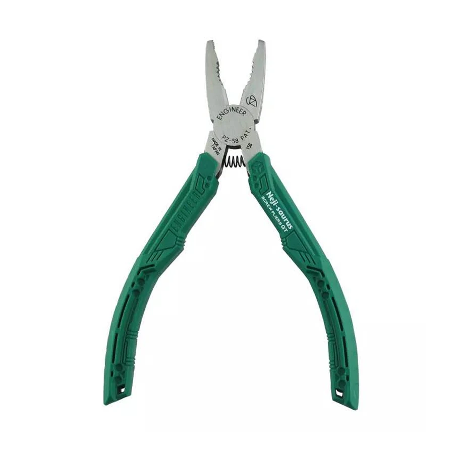 ENGINEER Heavy Duty Gripping Pliers/Screw Extractors 160mm Non-slip Jaws for Quick Removal of Damaged Screws Made In Japan PZ-58