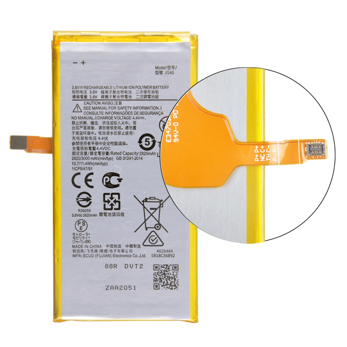 100% Original JG40 3000mAh Battery For Motorola G7 Plus G7Plus Global XT1965-3 XT1965-2 XT1965 XT1965-6 Phone Batteries