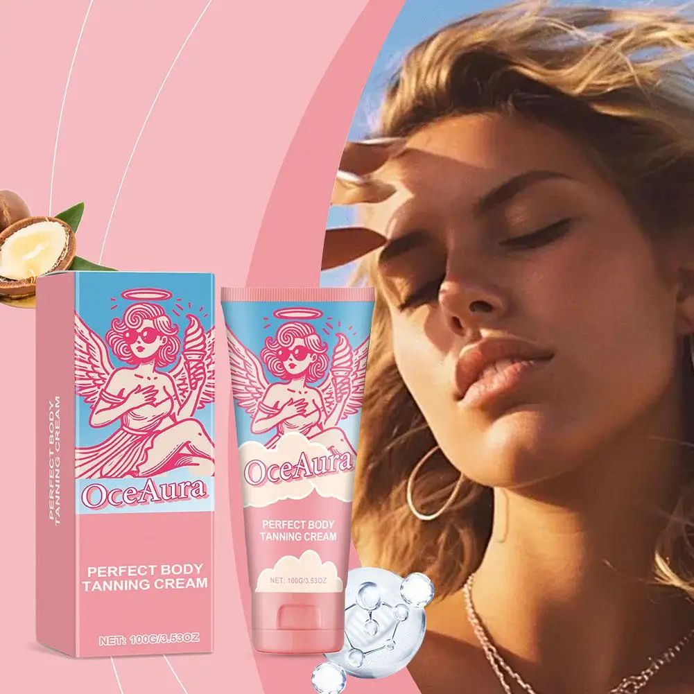 

100g Intensive Tanning Gel, Natural Tanning Accelerator Paste Gel Tanning Creams For Sunbeds Outdoor Body Skin Care Product B7I4