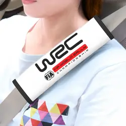 Custom WRC Car Seat Belt Cover 2 PCS Seatbelt Strap Shoulder Pad