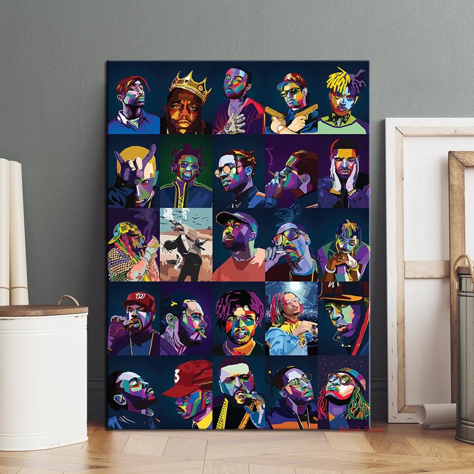 Rip Raper 2pac Canvas Art Poster Decoracion Painting Wall Art Home Decor