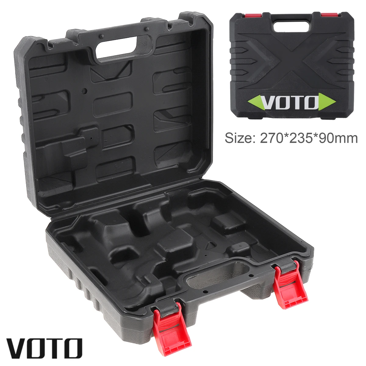 VOTO Power Tool Suitcase 21V Electric Drill Dedicated Load Tool Box 270mm x 235mm for Lithium Drill / Electric Screwdriver