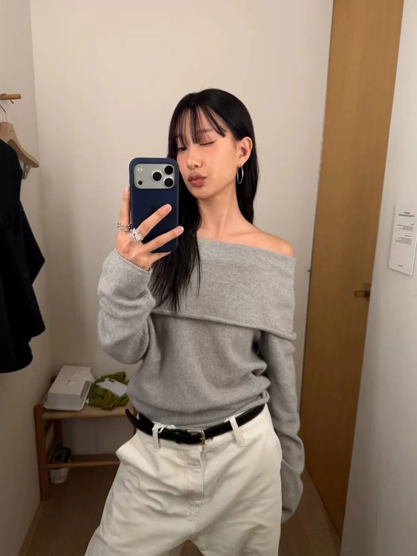 

MOSA Женский длинный вязаный свитер-свек oulder Bared Warning Slim Fit Base irt Хлопок для поездок на работу Sle Обычная длина